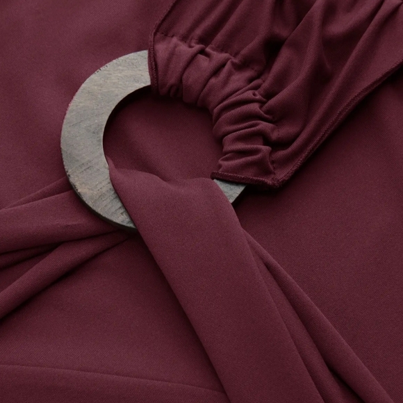 Cider Burgundy Long Sleeve Dress - Picture 3 of 5